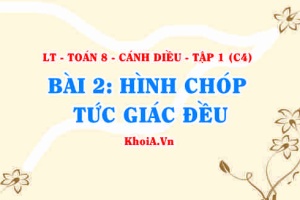 Công thức tính diện tích xung quanh và công thức tính thể tích hình chóp TỨ giác đều? Toán 8 bài 2 c4cd1